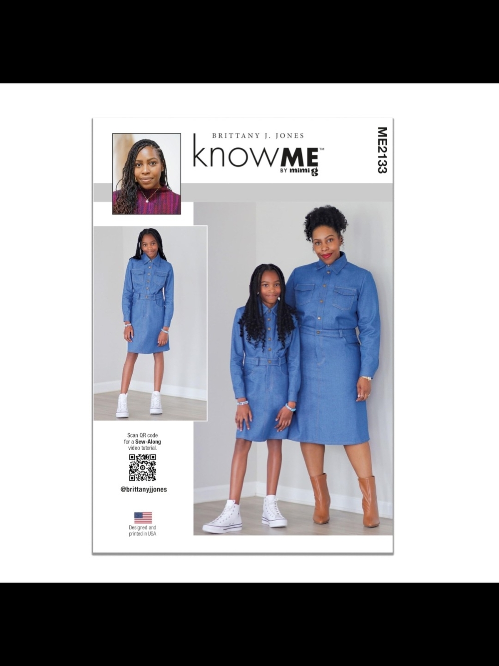 knownME Denim Shirt Dress in Medium Blue